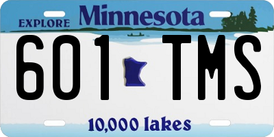 MN license plate 601TMS