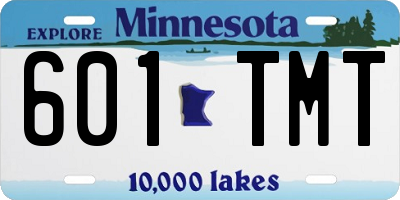 MN license plate 601TMT