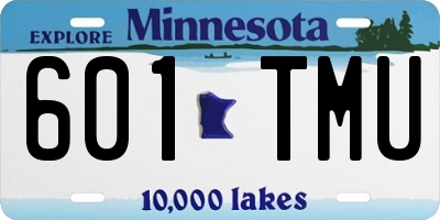 MN license plate 601TMU