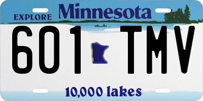 MN license plate 601TMV
