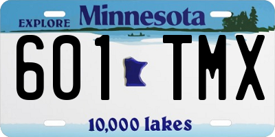 MN license plate 601TMX