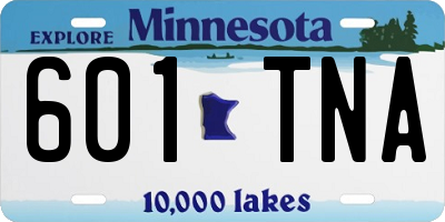MN license plate 601TNA