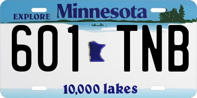 MN license plate 601TNB