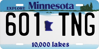 MN license plate 601TNG
