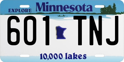 MN license plate 601TNJ