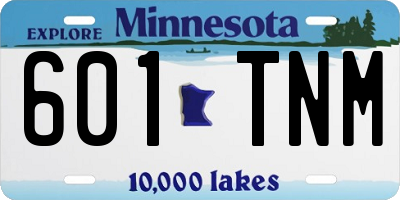 MN license plate 601TNM