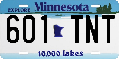 MN license plate 601TNT