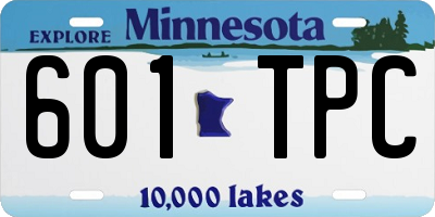 MN license plate 601TPC