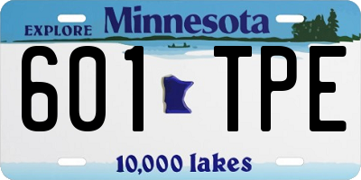 MN license plate 601TPE