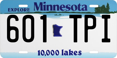 MN license plate 601TPI