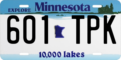 MN license plate 601TPK