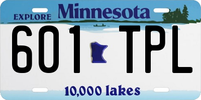 MN license plate 601TPL