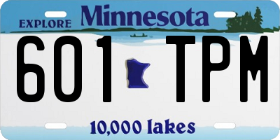 MN license plate 601TPM