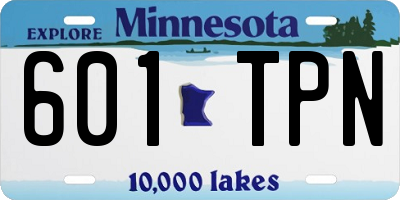MN license plate 601TPN