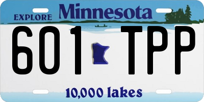 MN license plate 601TPP