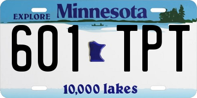 MN license plate 601TPT