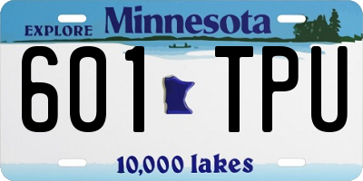 MN license plate 601TPU
