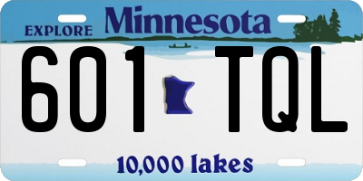MN license plate 601TQL