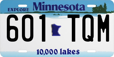 MN license plate 601TQM