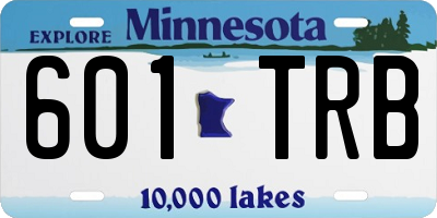 MN license plate 601TRB