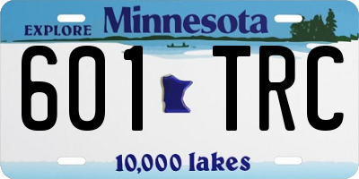 MN license plate 601TRC