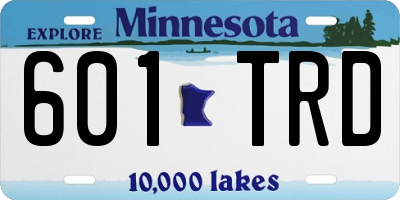 MN license plate 601TRD