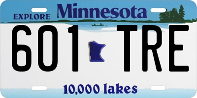 MN license plate 601TRE