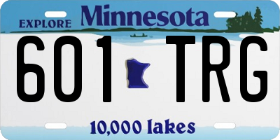 MN license plate 601TRG