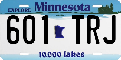 MN license plate 601TRJ
