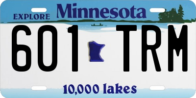 MN license plate 601TRM