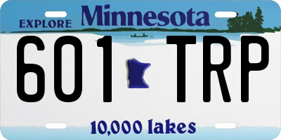 MN license plate 601TRP