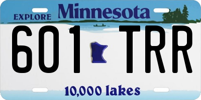 MN license plate 601TRR