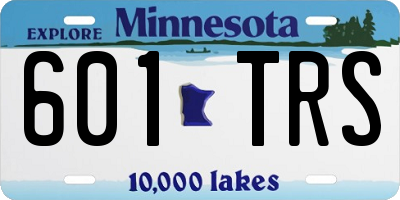 MN license plate 601TRS