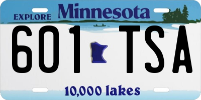 MN license plate 601TSA