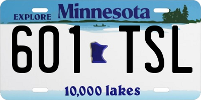 MN license plate 601TSL