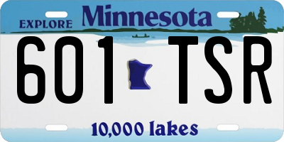 MN license plate 601TSR