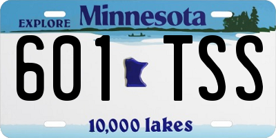 MN license plate 601TSS