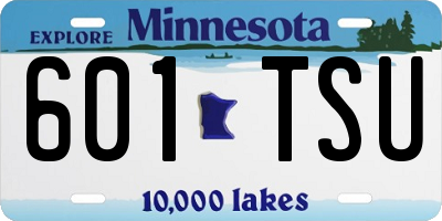 MN license plate 601TSU