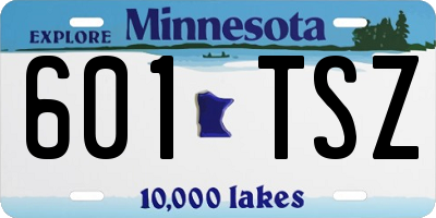 MN license plate 601TSZ