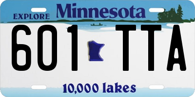 MN license plate 601TTA