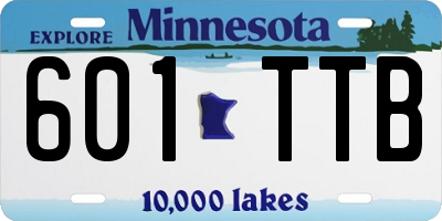 MN license plate 601TTB