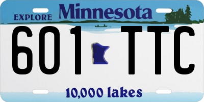 MN license plate 601TTC