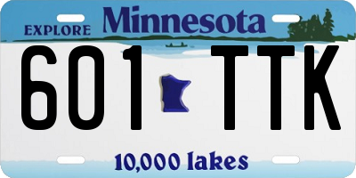 MN license plate 601TTK