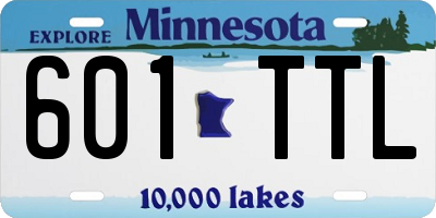 MN license plate 601TTL