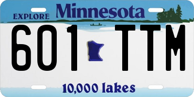 MN license plate 601TTM