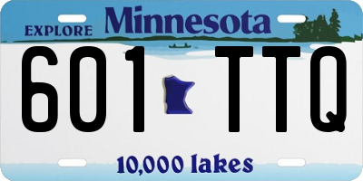 MN license plate 601TTQ