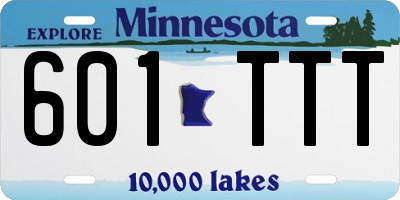 MN license plate 601TTT