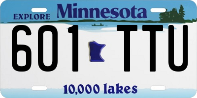 MN license plate 601TTU