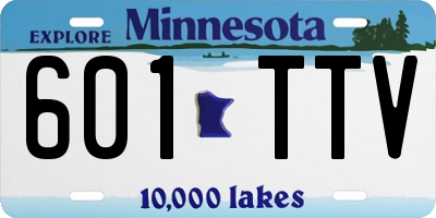 MN license plate 601TTV