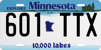 MN license plate 601TTX
